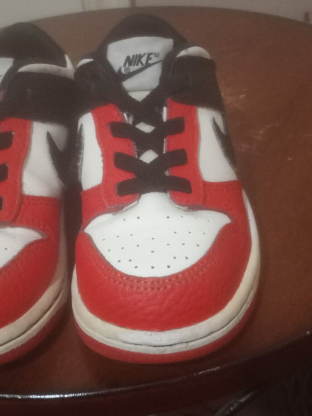Nike Dunk Low EMB NBA 75th Anniversary Chicago (TD) 9C (DC9562-100) - Picture 8 of 13